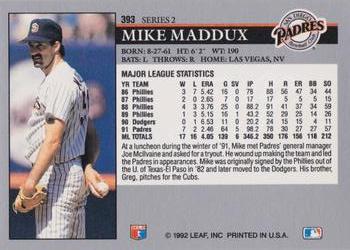 Mike Maddux  baseball card collectible - Main Image 2