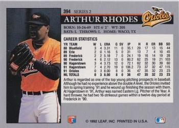 Arthur Rhodes  baseball card collectible - Main Image 2
