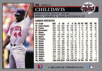 Chili Davis  baseball card collectible - Main Image 2