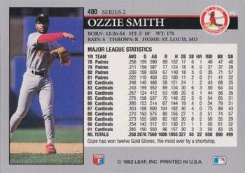Ozzie Smith  baseball card collectible - Main Image 2