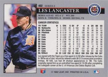 Les Lancaster  baseball card collectible - Main Image 2