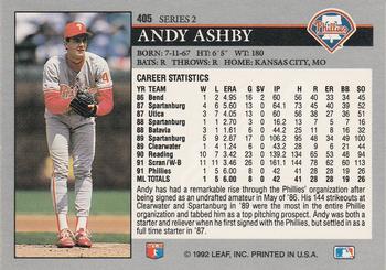 Andy Ashby  baseball card collectible - Main Image 2