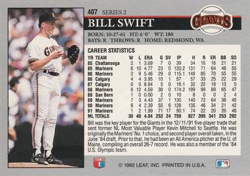 Bill Swift  baseball card collectible - Main Image 2