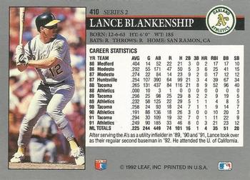 Lance Blankenship  baseball card collectible - Main Image 2