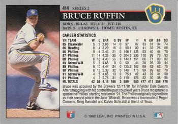 Bruce Ruffin  baseball card collectible - Main Image 2