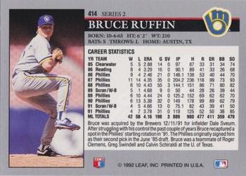 Bruce Ruffin  baseball card collectible - Main Image 2