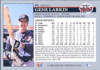 Gene Larkin  baseball card collectible - Main Image 2