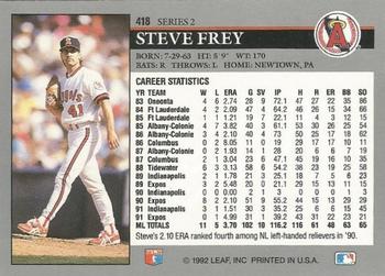 Steve Frey  baseball card collectible - Main Image 2