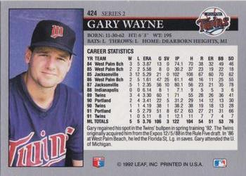 Gary Wayne  baseball card collectible - Main Image 2