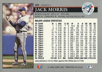 Jack Morris  baseball card collectible - Main Image 2