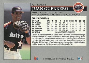 Juan Guerrero  baseball card collectible - Main Image 2
