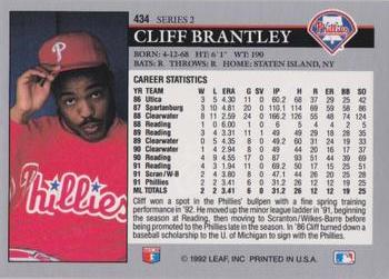 Cliff Brantley  baseball card collectible - Main Image 2
