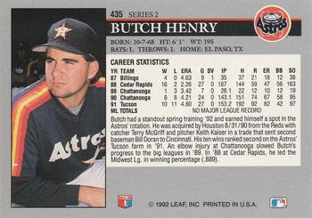 Butch Henry  baseball card collectible - Main Image 2