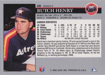 Butch Henry  baseball card collectible - Main Image 2