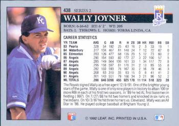 Wally Joyner  baseball card collectible - Main Image 2
