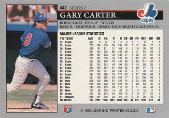 Gary Carter  baseball card collectible - Main Image 2