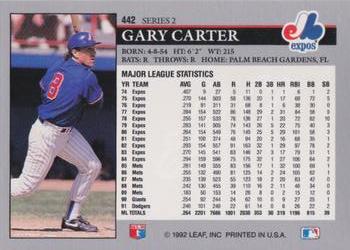 Gary Carter  baseball card collectible - Main Image 2