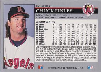 Chuck Finley  baseball card collectible - Main Image 2