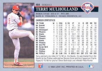 Terry Mulholland  baseball card collectible - Main Image 2