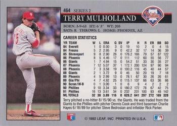 Terry Mulholland  baseball card collectible - Main Image 2