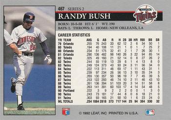 Randy Bush  baseball card collectible - Main Image 2