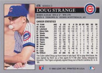 Doug Strange  baseball card collectible - Main Image 2