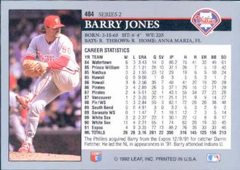 Barry Jones  baseball card collectible - Main Image 2