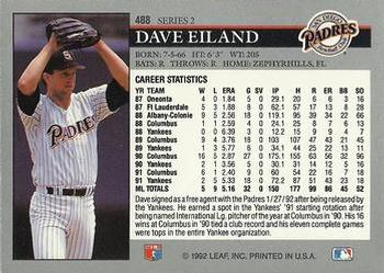 Dave Eiland  baseball card collectible - Main Image 2