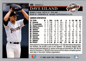 Dave Eiland  baseball card collectible - Main Image 2