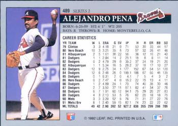 Alejandro Pena  baseball card collectible - Main Image 2