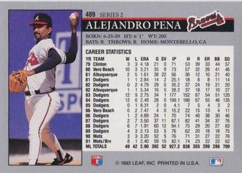 Alejandro Pena  baseball card collectible - Main Image 2