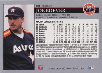 Joe Boever  baseball card collectible - Main Image 2
