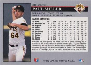Paul Miller  baseball card collectible - Main Image 2