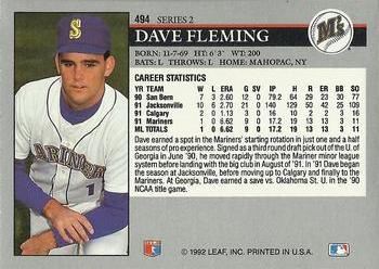 Dave Fleming  baseball card collectible - Main Image 2