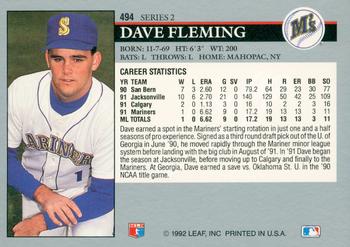 Dave Fleming  baseball card collectible - Main Image 2
