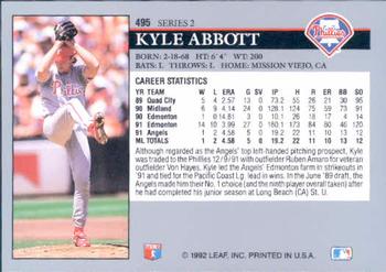 Kyle Abbott  baseball card collectible - Main Image 2