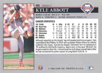 Kyle Abbott  baseball card collectible - Main Image 2