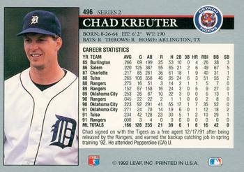 Chad Kreuter  baseball card collectible - Main Image 2