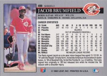 Jacob Brumfield  baseball card collectible - Main Image 2