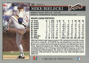 Mike Bielecki  baseball card collectible - Main Image 2
