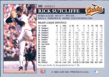 Rick Sutcliffe  baseball card collectible - Main Image 2