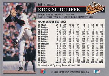 Rick Sutcliffe  baseball card collectible - Main Image 2