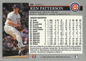 Ken Patterson  baseball card collectible - Main Image 2