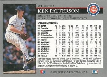 Ken Patterson  baseball card collectible - Main Image 2
