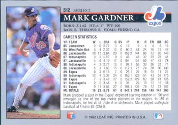 Mark Gardner  baseball card collectible - Main Image 2