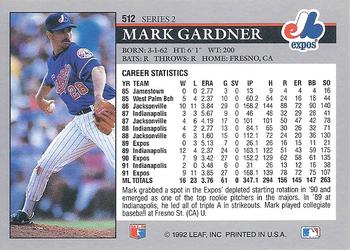 Mark Gardner  baseball card collectible - Main Image 2