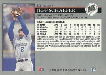 Jeff Schaefer  baseball card collectible - Main Image 2