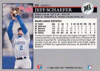 Jeff Schaefer  baseball card collectible - Main Image 2