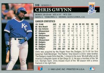 Chris Gwynn  baseball card collectible - Main Image 2