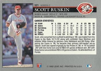 Scott Ruskin  baseball card collectible - Main Image 2